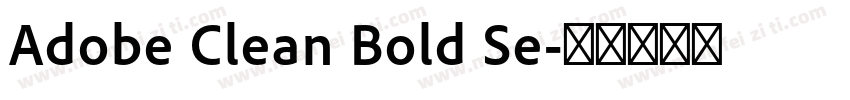 Adobe Clean Bold Se字体转换